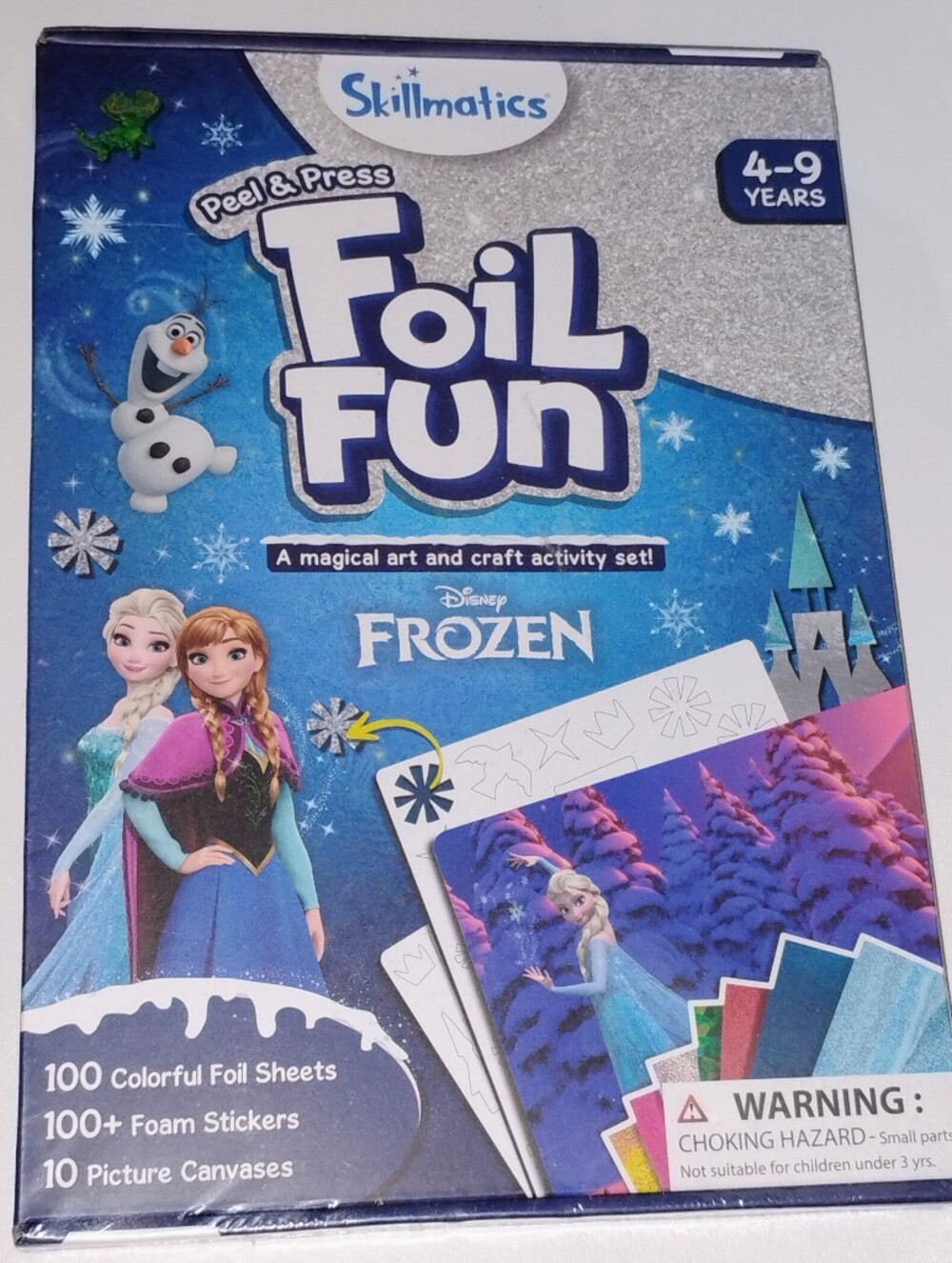 Skillmatics Foil Fun - Disney Frozen, No Mess Art for Kids, Craft Kits, DIY New